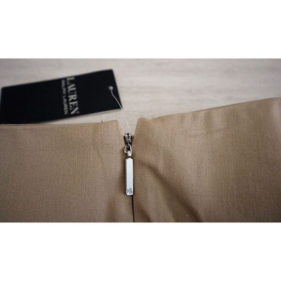 Lauren Ralph Lauren Women's Sz 10 Tan Keslina Stretch Twill Skinny Pants - Picture 8 of 11